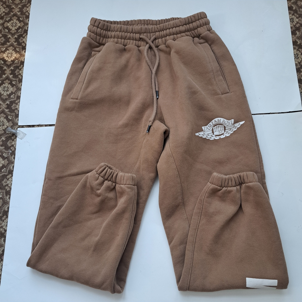 Kids Cozy Brown Joggers